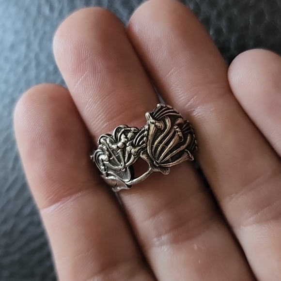 VTG TH. MARTHINSEN sterling spoon ring- size 6 - Picture 1 of 11